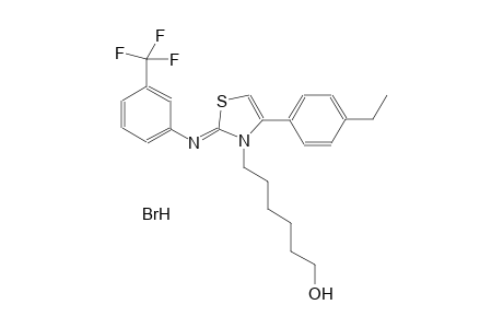 3-thiazolehexanol, 4-(4-ethylphenyl)-2,3-dihydro-2-[[3-(trifluoromethyl)phenyl]imino]-, monohydrobromide