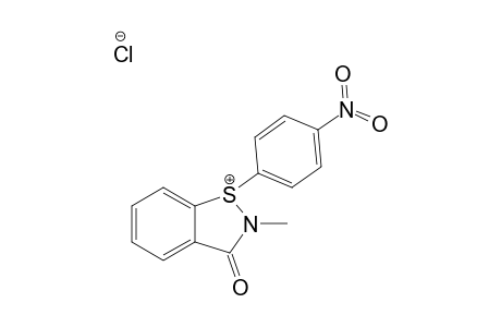 2,3-DIHYDRO-1-(4-NITROPHENYL)-2-METHYL-3-OXO-1,2-BENZISOTHIAZOL_1-IUM_CHLORIDE