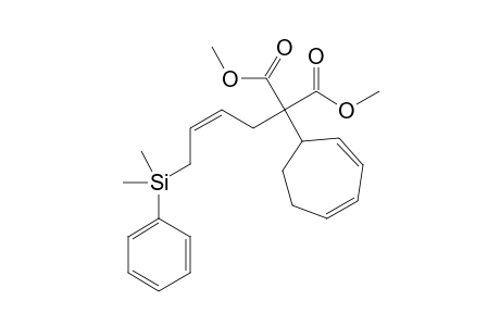 Dimethyl (2,4-cycloheptadienyl)((Z)-4-dimethylphenylsilyl-2-butenyl)malonate