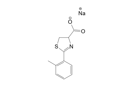 SODIUM-SALT-OF-2-(2'-METHYLPHENYL)-4,5-DIHYDROTHIAZOLE-4-CARBOXYLIC-ACID