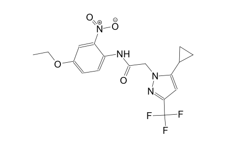 2-[5-cyclopropyl-3-(trifluoromethyl)-1H-pyrazol-1-yl]-N-(4-ethoxy-2-nitrophenyl)acetamide