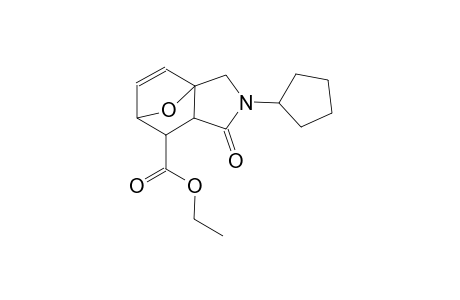 ethyl 3-cyclopentyl-4-oxo-10-oxa-3-azatricyclo[5.2.1.0~1,5~]dec-8-ene-6-carboxylate