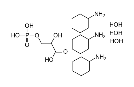 D-GLYCERIC ACID, 3-MONO(DIHYDROGEN PHOSPHATE), CYCLOHEXYLAMINE SALT, TRIHYDRATE (1:3:3)
