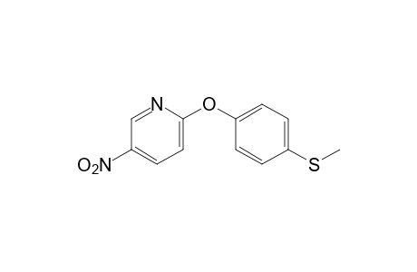 2-[p-(methylthio)phenoxy]-5-nitropyridine