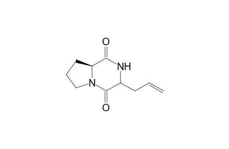 (3S,6RS)-6-(2-Propenyl)-1,3-trimethylene-2,5-piperazinedione
