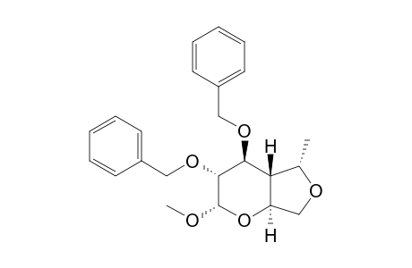 (2S,3R,4S,4aR,5S,7aS)-2-methoxy-5-methyl-3,4-bis(phenylmethoxy)-3,4,4a,5,7,7a-hexahydro-2H-furo[3,4-b]pyran