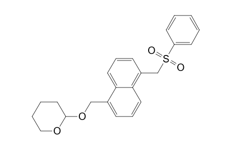 2-[[5-(benzenesulfonylmethyl)-1-naphthalenyl]methoxy]oxane