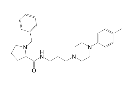 1-Benzyl-N-[3-[4-(4-methylphenyl)piperazin-1-yl]propyl]pyrrolidine-2-carboxamide