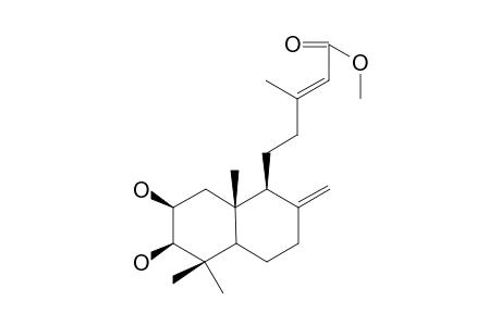 METHYL-2B,3B-DIHYDROXYLABDA-8(17).13E-DIEN-15-OATE