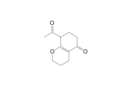 8-Acetyl-2,3,5,6,7,8-hexahydrobenzo[b]-4H-pyran-5-one