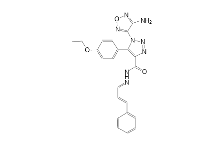 1-(4-amino-1,2,5-oxadiazol-3-yl)-5-(4-ethoxyphenyl)-N'-[(E,2E)-3-phenyl-2-propenylidene]-1H-1,2,3-triazole-4-carbohydrazide