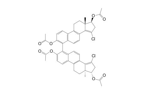 BIS-(15-CHLORO-3,17-BETA-DIACETOXY-ESTRA-1,3,5(10),6,8,14-HEXAEN-4-YL)