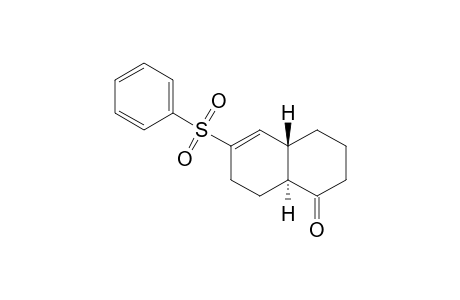 trans-6-Benzenesulfonyl-3,4,4a,7,8,8a-hexahydro-2H-naphthalen-1-one