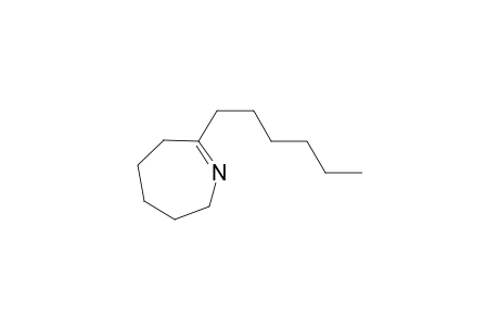 3,4,5,6-tetrahydro-7-hexyl-2H-azepine