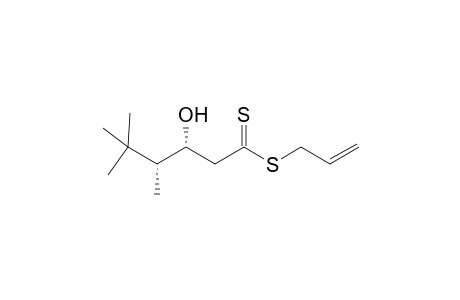 (3R,4R)-3-Hydroxy-4,5,5-trimethyl-hexanedithioic acid allyl ester