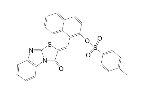 1-[(Z)-(3-oxo[1,3]thiazolo[3,2-a]benzimidazol-2(3H)-ylidene)methyl]-2-naphthyl 4-methylbenzenesulfonate