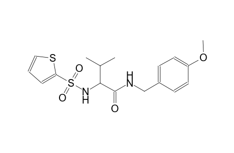 N-(4-methoxybenzyl)-3-methyl-2-[(2-thienylsulfonyl)amino]butanamide