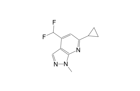 1H-pyrazolo[3,4-b]pyridine, 6-cyclopropyl-4-(difluoromethyl)-1-methyl-