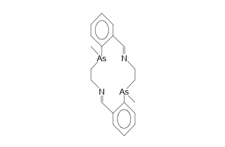 [R-(9R,18R)]-7,8,9,16,17,18-Hexahydro-9,18-dimethyl-dibenzo(E,J)(1,8,4,11)diaza-diarsa-cyclotetradecine