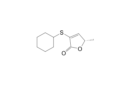 (5S)-3-Cyclohexylsulfanyl-5-methyl-5H-furan-2-one
