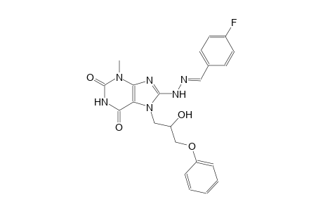 4-fluorobenzaldehyde [7-(2-hydroxy-3-phenoxypropyl)-3-methyl-2,6-dioxo-2,3,6,7-tetrahydro-1H-purin-8-yl]hydrazone