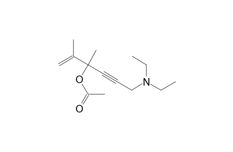 1-hexen-4-yn-3-ol, 6-(diethylamino)-2,3-dimethyl-, acetate (ester)