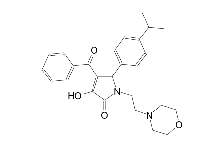 2H-pyrrol-2-one, 4-benzoyl-1,5-dihydro-3-hydroxy-5-[4-(1-methylethyl)phenyl]-1-[2-(4-morpholinyl)ethyl]-