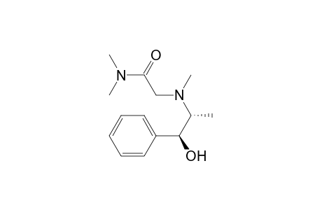 (1R,2S)-2-[(.beta.-Hydroxy-.alpha.-methylphenethyl)methylamino]-N,N-dimethylacetamide