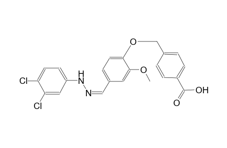 4-[(4-{(Z)-[(3,4-dichlorophenyl)hydrazono]methyl}-2-methoxyphenoxy)methyl]benzoic acid