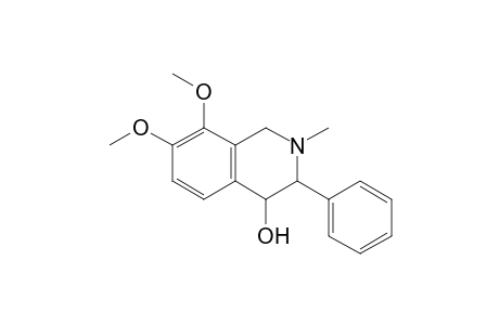 7,8-Dimethoxy-3-phenyl-2-methyl-1,2,3,4-tetrahydroisoquinolin-4-ol