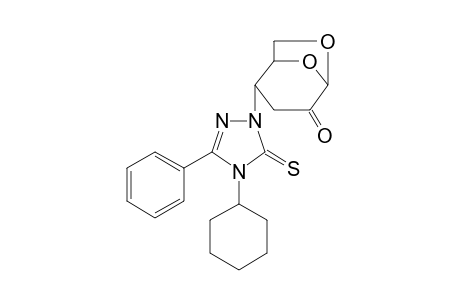 6,8-Dioxabicyclo[3.2.1]octan-4-one, 2-(4-cyclohexyl-4,5-dihydro-3-phenyl-5-thioxo-1H-1,2,4-triazol-1-yl)-
