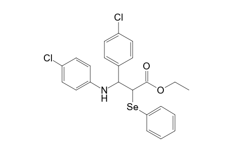 Ethyl 3-[(4-chlorophenyl)amino]-2-(phenylseleno)-3-(4-chlorophenyl)propionate
