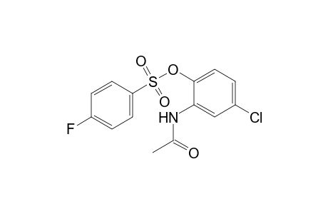 2-(acetylamino)-4-chlorophenyl 4-fluorobenzenesulfonate