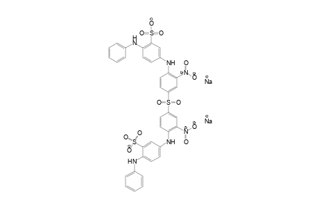 Benzenesulfonic acid, 3,3'-[sulfonylbis[(2-nitro-4,1-phenylene)imino]]bis[6-(phenylamino)-, disodium salt