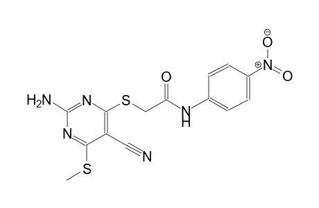 acetamide, 2-[[2-amino-5-cyano-6-(methylthio)-4-pyrimidinyl]thio]-N-(4-nitrophenyl)-