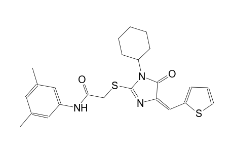 2-{[(4E)-1-cyclohexyl-5-oxo-4-(2-thienylmethylene)-4,5-dihydro-1H-imidazol-2-yl]sulfanyl}-N-(3,5-dimethylphenyl)acetamide