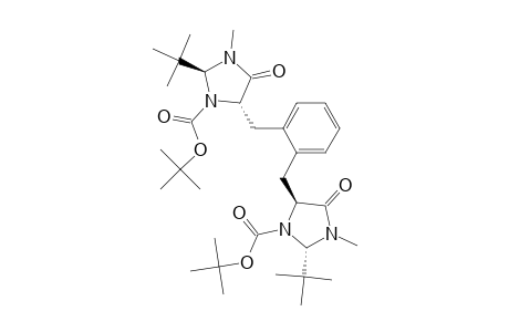 .alpha.,.alpha.'-bis[(2S,5S)-2-t-butyl-1-t-butyloxycarbonyl-3-methyl-4-imidazolidinon-5-yl]-o-xylol