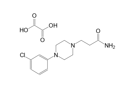 3-[4-(3-chlorophenyl)-1-piperazinyl]propanamide oxalate