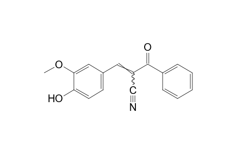 alpha-benzoyl-4-hydroxy-3-methoxycinnamonitrile