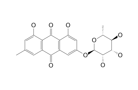 EMODIN-6-O-ALPHA-L-RHAMNOPYRANOSIDE;FRANGULIN-A