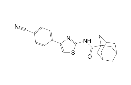 tricyclo[3.3.1.1~3,7~]decane-1-carboxamide, N-[4-(4-cyanophenyl)-2-thiazolyl]-