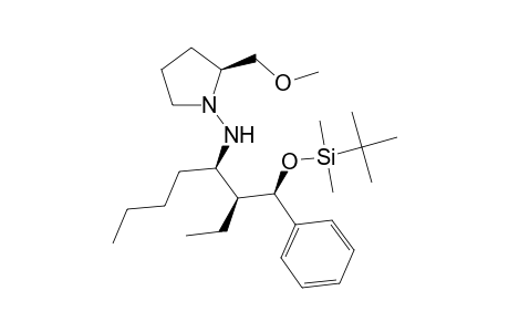 N-((1R)-1-{(1S)-1-[(R)-1-tert-Butyldimethylsiloxy-1-phenylmethyl]propyl}pentyl)-(2S)-2-methoxymethyl-tetrahydro-1H-1-pyrrolylamine