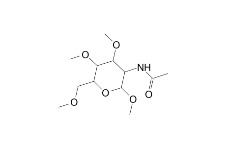 Galactopyranoside, methyl 2-acetamido-2-deoxy-3,4,6-tri-O-methyl-, .alpha.-D-