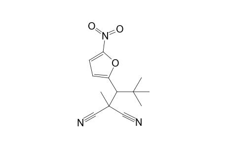 2-[2',2'-dimethyl-1'-(5"-nitro-2"-furyl)propyl]-2-methyl-malononitrile