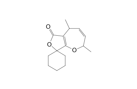 2,5-Dimethyl-8-(spirocyclohexyl)furano[4,3-b]oxepin-6-one