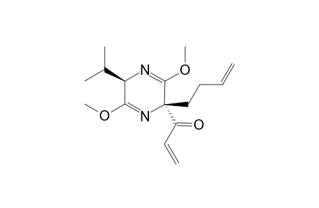 1-((2R,5R)-2-But-3-enyl-5-isopropyl-3,6-dimethoxy-2,5-dihydro-pyrazin-2-yl)-propenone