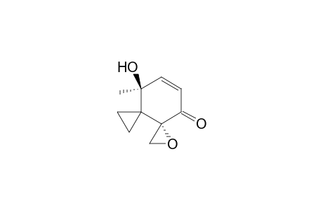 3S*,7S*-7-Hydroxy-7-methyl-1-oxadispiro[2.0.2.4]dec-8-en-10-one