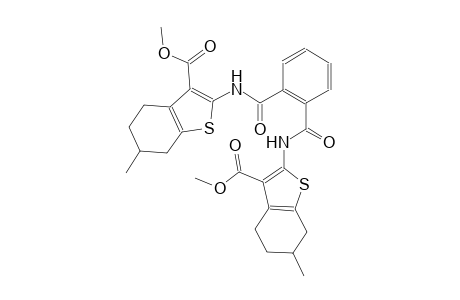 methyl 2-{[2-({[3-(methoxycarbonyl)-6-methyl-4,5,6,7-tetrahydro-1-benzothien-2-yl]amino}carbonyl)benzoyl]amino}-6-methyl-4,5,6,7-tetrahydro-1-benzothiophene-3-carboxylate