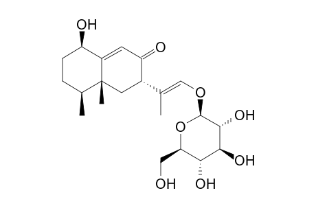 (3S,4aR,5S,8R)-8-hydroxy-4a,5-dimethyl-3-[(E)-1-methyl-2-[3,4,5-trihydroxy-6-(hydroxymethyl)tetrahydropyran-2-yl]oxy-vinyl]-3,4,5,6,7,8-hexahydronaphthalen-2-one