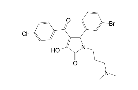 5-(3-bromophenyl)-4-(4-chlorobenzoyl)-1-[3-(dimethylamino)propyl]-3-hydroxy-1,5-dihydro-2H-pyrrol-2-one